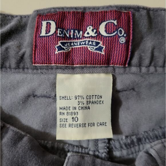 Denim & Co. Gray Velvet Jeans - Picture 2 of 10